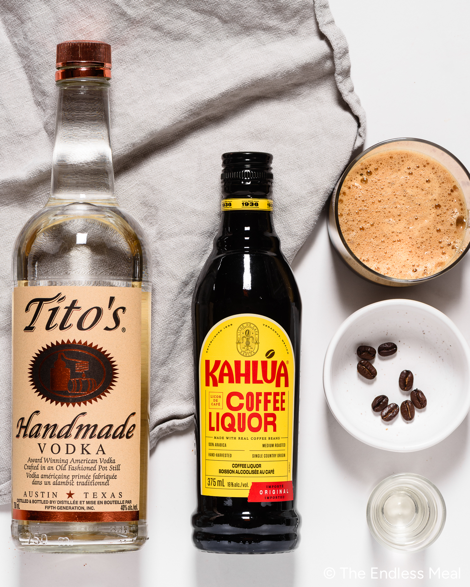 ingredients needed to make an espresso martini