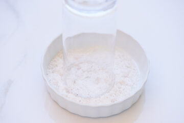 Recipe instruction photo: rim glass